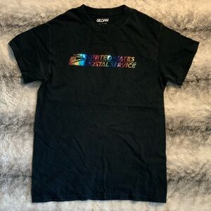 Women’s Gildan Black USPS Graphic T-Shirt